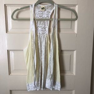 Free people sleeveless lace vest